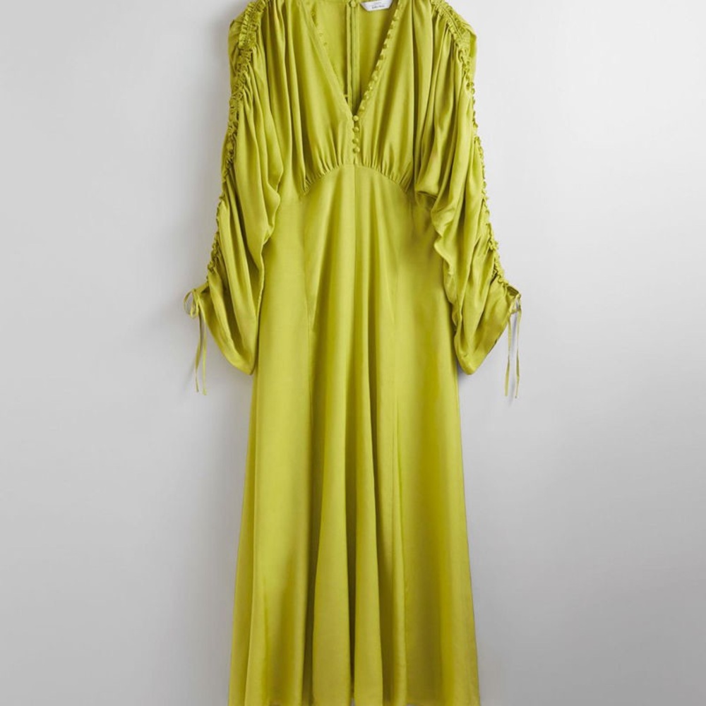 & other stories Drawstring Midi Dress size XS - Picture 4 of 5